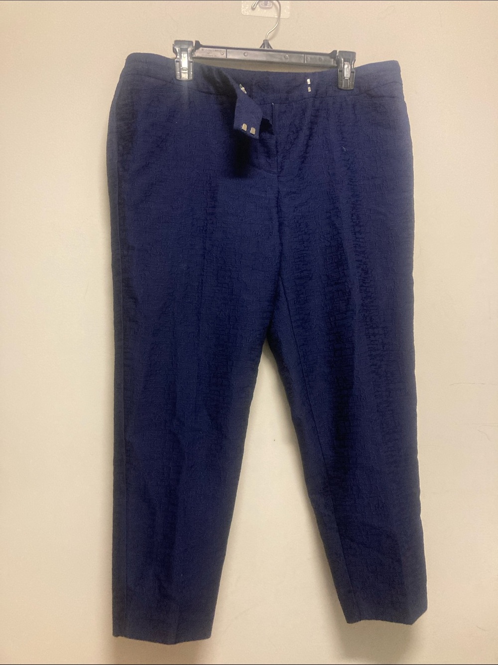 KIM ROGERS/ Navy Textured Women's Dress Pants